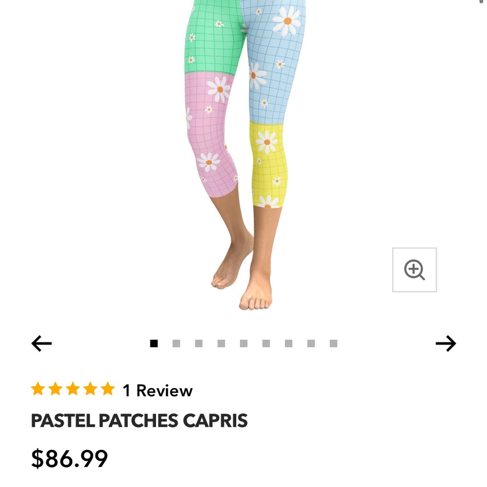 FIERCEPULSE BRAND NEW SIZE MED PASTEL PATCHES CAPRIS